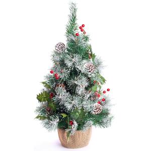 2ft Frosted Red Christmas Tree - Red
