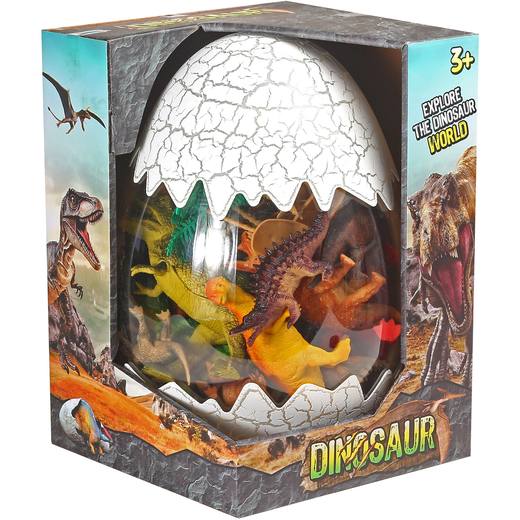 33 Piece Dino Egg Playset - White