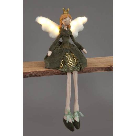 53cm Green Sitting Angel Figurine