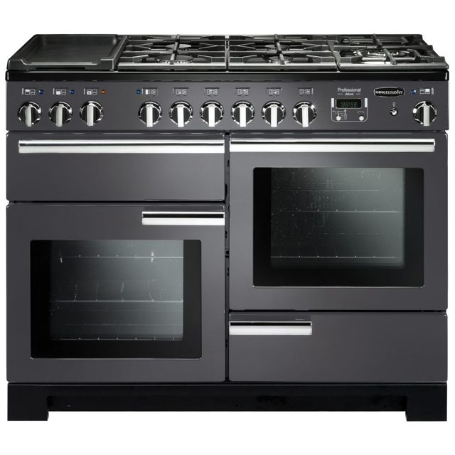 Rangemaster Professional Deluxe 110cm Dual Fuel Range Cooker 105890 PDL110DFFSL/C Slate
