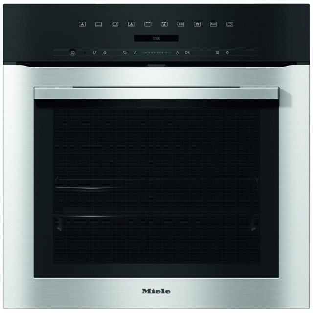 Miele ContourLine Pyrolytic Built In Single Oven H7164BP Stainless Steel