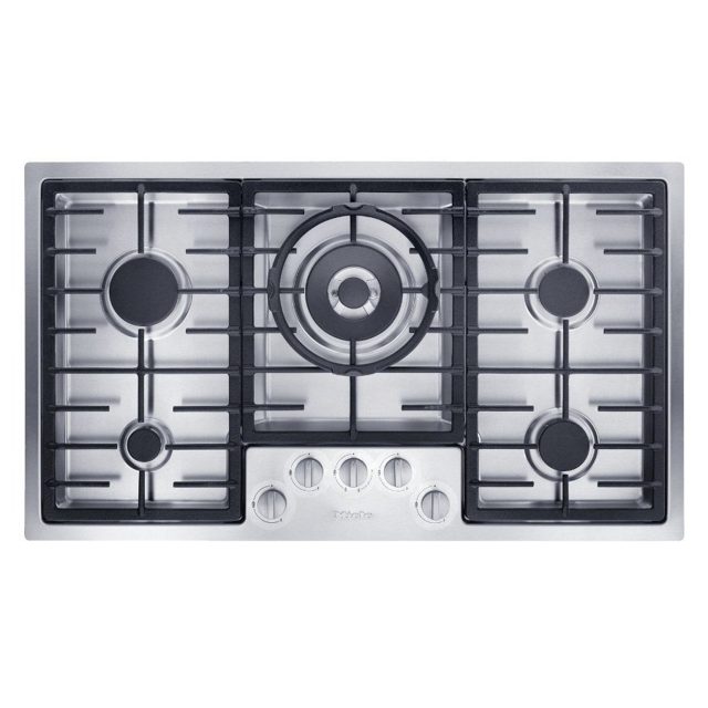 Miele 89cm Low Profile 5 Burner Gas Hob KM2354-1 Stainless Steel