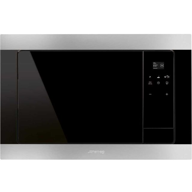 Smeg Built In Classic Microwave And Grill For Tall Housing FMI320X2 Stainless Steel