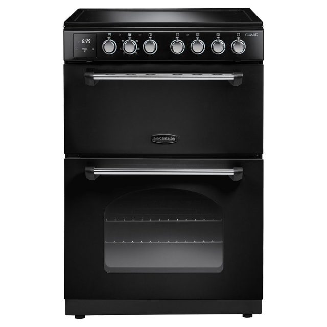 Rangemaster Classic 60cm Freestanding Ceramic Cooker CLA60ECBL/C Black