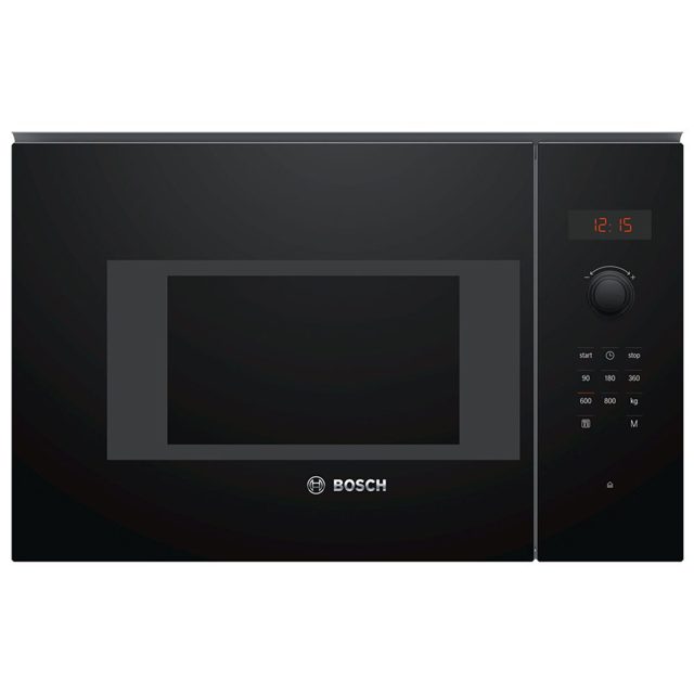 Bosch Series 4 Built In Microwave For Wall Unit BFL523MB0B Black