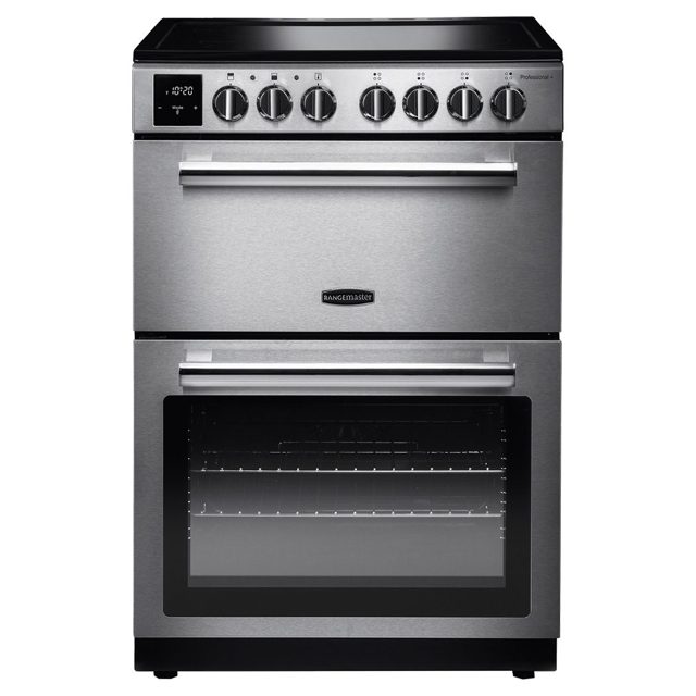 Rangemaster Professional Plus 60cm Freestanding Ceramic Cooker PROPL60ECSS/C Stainless Steel