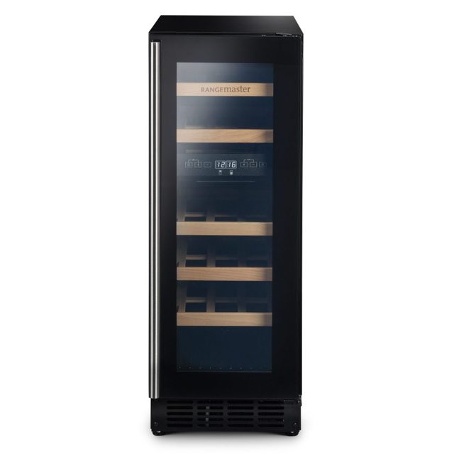 Rangemaster 30cm Undercounter Dual Zone Wine Cooler RWC3018BL/ Black