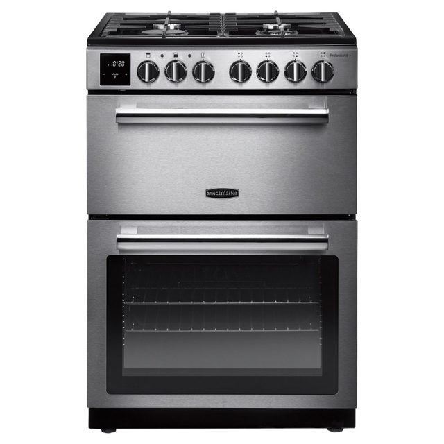 Rangemaster Professional Plus 60cm Freestanding Dual Fuel Cooker PROPL60DFFSS/C Stainless Steel