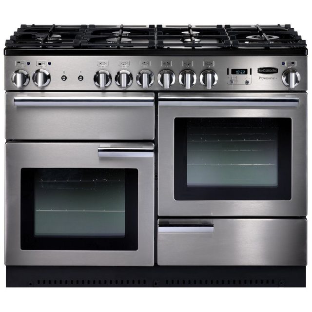 Rangemaster Professional Plus 110cm Dual Fuel Range Cooker 84320 PROP110DFFSS/C Stainless Steel