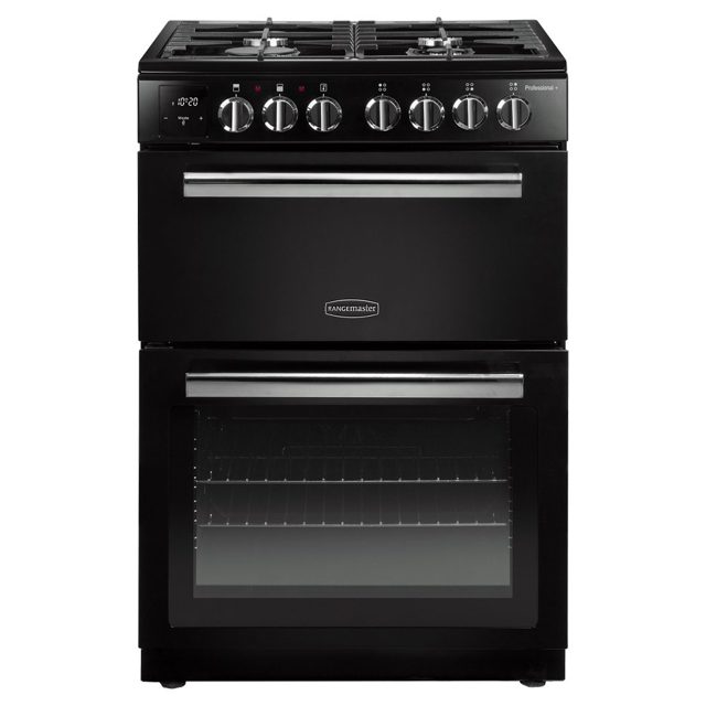Rangemaster Professional Plus 60cm Freestanding Dual Fuel Cooker PROPL60DFFBL/C Black