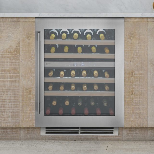 Caple 60cm Sense Premium Undercounter Dual Zone Wine Cooler WI6150 Stainless Steel