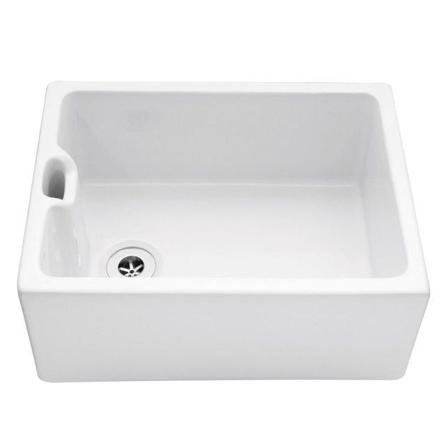 Caple Butler 60cm Single Bowl Ceramic Sink CPBS600 White