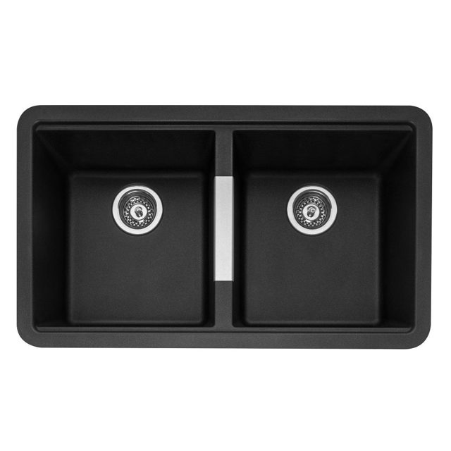 Caple Leesti 200 Double Bowl Undermount Sink LEE200AN Anthracite
