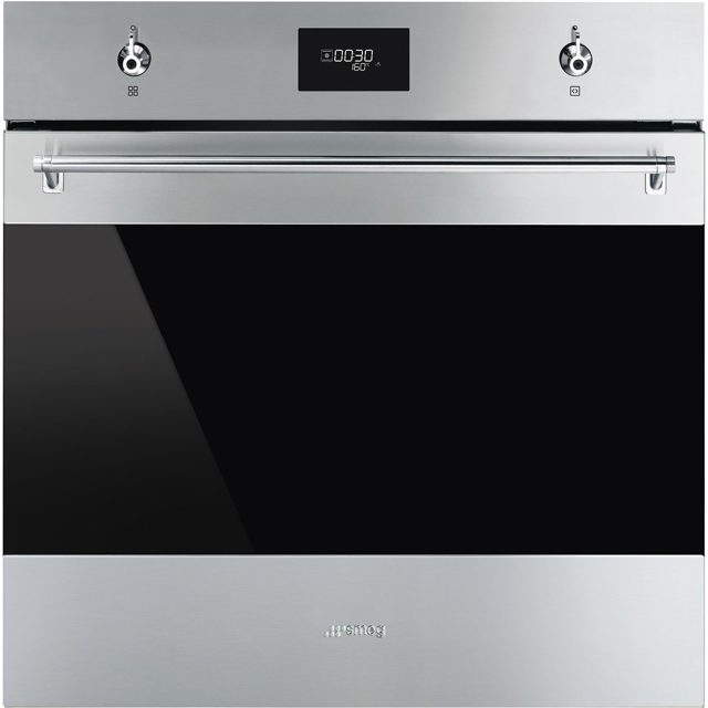 Smeg Classic Pyrolytic Multifunction Single Oven SFP6301TVX Stainless Steel