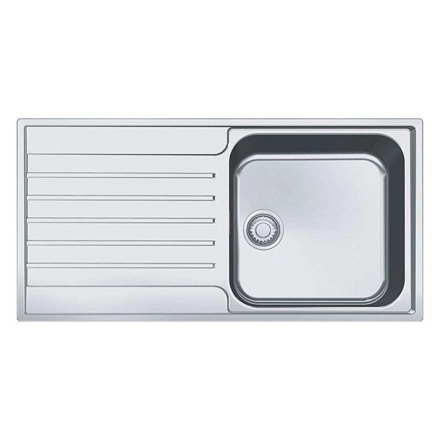 Franke Argos Single Bowl Sink Reversible Drainer 101.0531.600 Stainless Steel