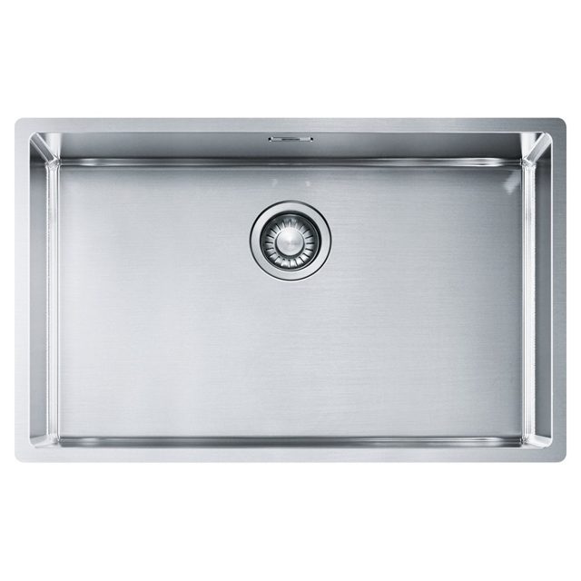 Franke Box Single Bowl Undermount Sink Complete 127.0369.284 Stainless Steel