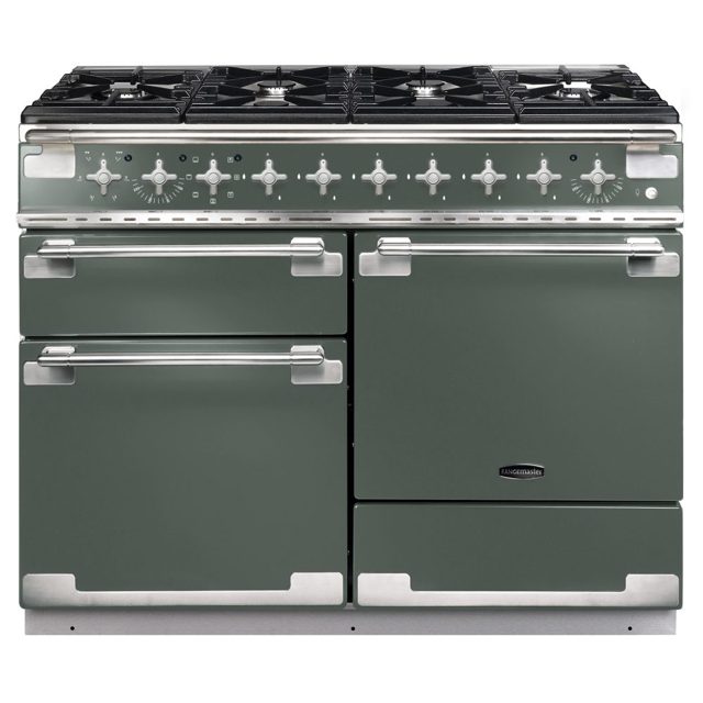 Rangemaster Elise 110cm Dual Fuel Range Cooker 126920 ELS110DFFMG/ Mineral Green