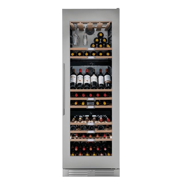Caple 60cm Freestanding Triple Zone Wine Cooler WF1552 Stainless Steel