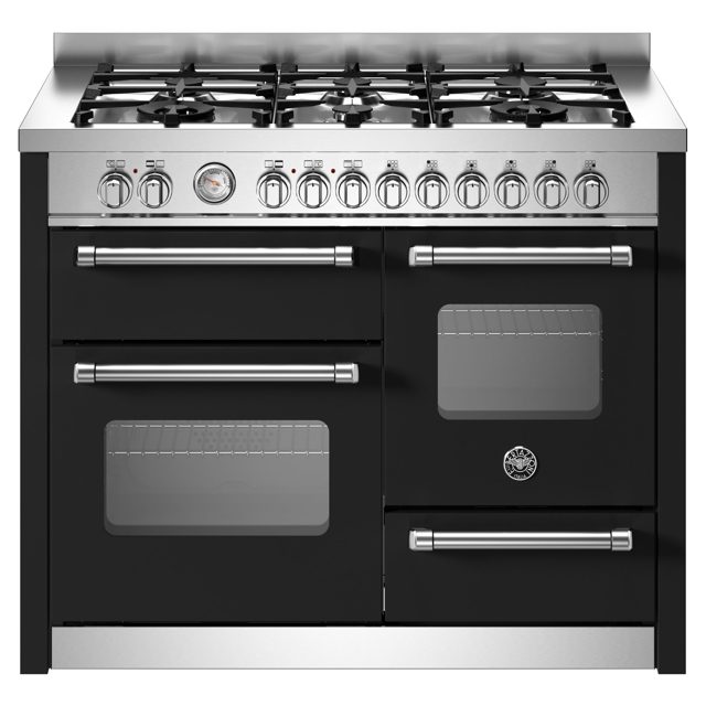 Bertazzoni 110cm Master Series XG Dual Fuel Range Cooker MAS116L3ENEC Black
