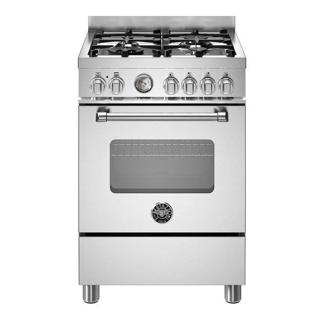 Bertazzoni 60cm Master Series Freestanding Dual Fuel Cooker MAS64L1EXC Stainless Steel