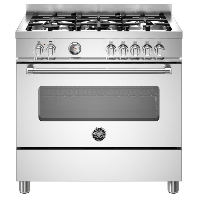 Bertazzoni 90cm Master Series Dual Fuel Range Cooker MAS95C1EXC Stainless Steel