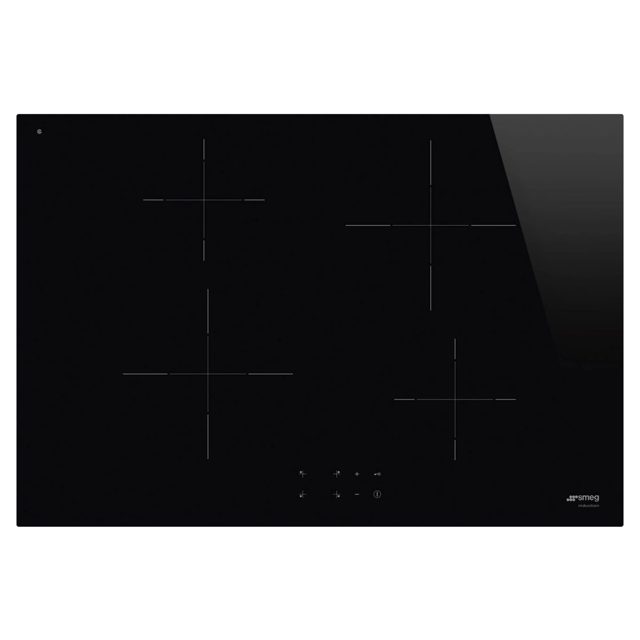 Smeg 75cm 4 Zone Induction Hob SI2741D Black