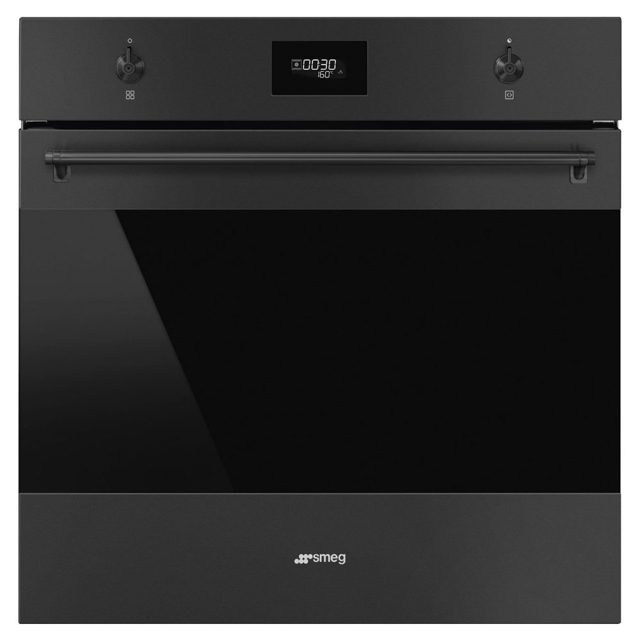 Smeg Classic Pyrolytic Multifunction Single Oven SFP6301TVN Matte Black