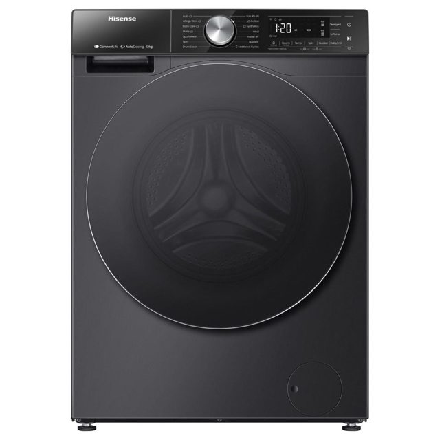 Hisense 12kg 5S Series Autodose WiFi-Enabled Washing Machine 1400rpm WF5S1245BB Black