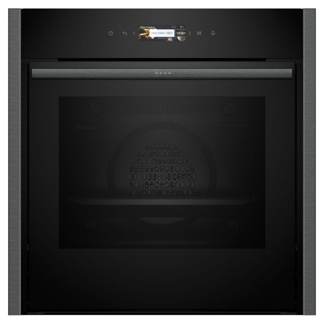 Neff N70 Slide & Hide Pyrolytic Multifunction Single Oven B54CR71G0B Graphite