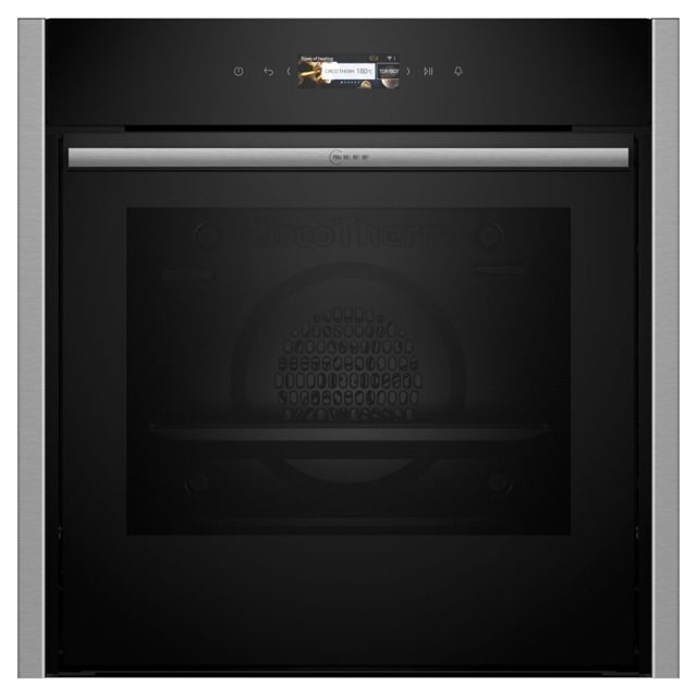 Neff N70 Slide & Hide Pyrolytic Multifunction Single Oven B54CR71N0B Stainless Steel
