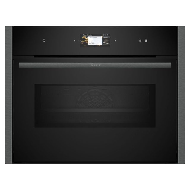 Neff N90 Pyrolytic Combination Microwave Oven For Tall Housing C24MS71G0B Graphite