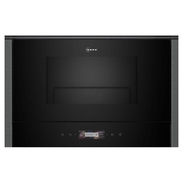 Neff N70 Built In Microwave & Grill For Wall Unit NR4GR31G1B Graphite