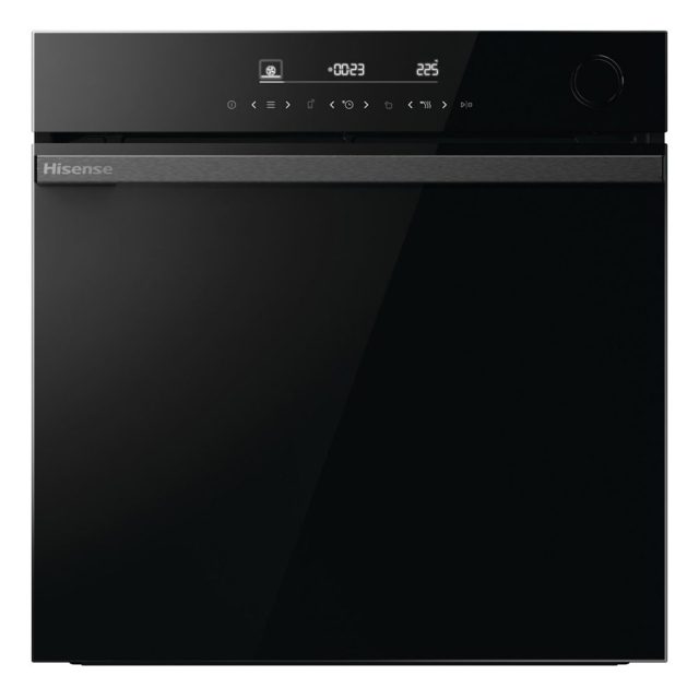 Hisense Hi6 BlackLine Multifunction Steam Add Single Oven BSA66346ADBGUK Black