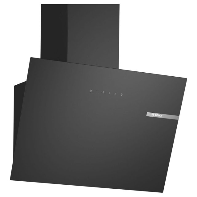Bosch 60cm Series 2 Angled Chimney Hood DWK65DK60B Black