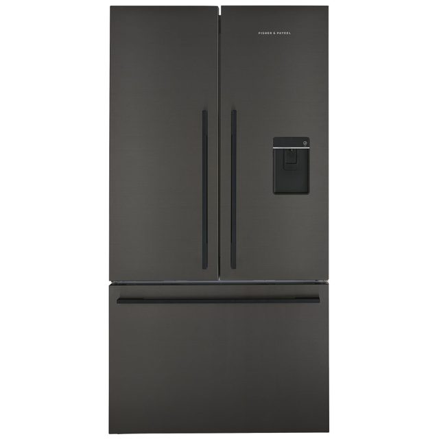 Fisher Paykel Series 7 French Style Fridge Freezer With Ice & Water RF540ADUB7 Black Steel