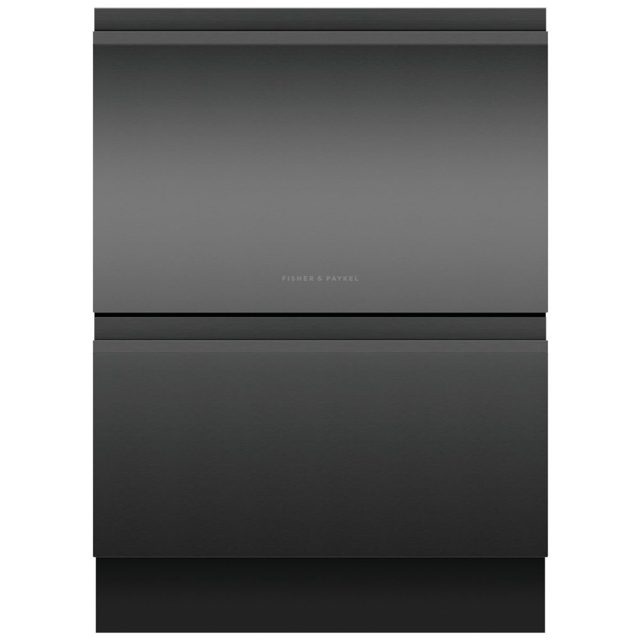 Fisher Paykel Series 9 Double DishDrawer With Recessed Handles DD60D4HNB9 Black Steel