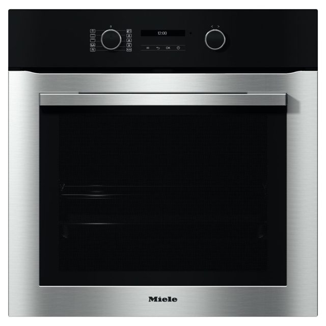 Miele ContourLine Pyrolytic Built In Single Oven H2761BP Stainless Steel