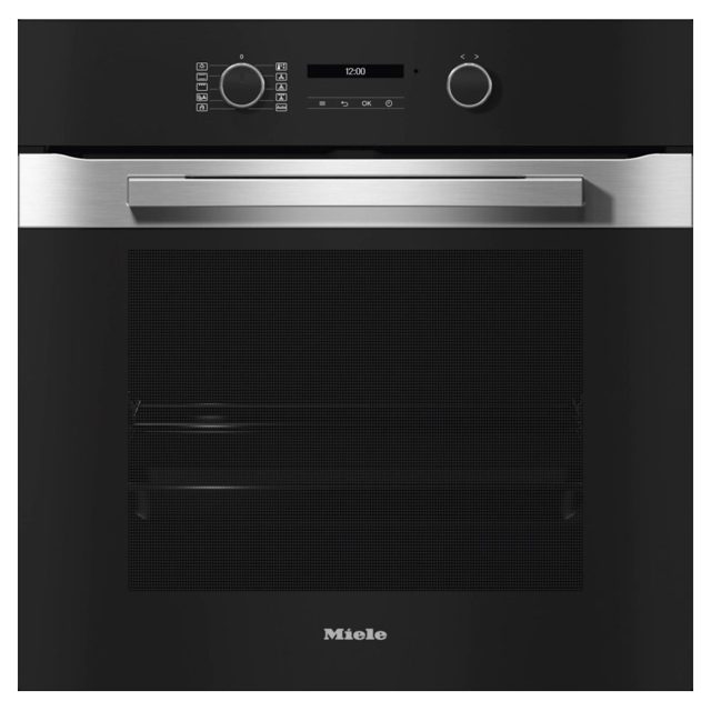 Miele PureLine Pyrolytic Built In Single Oven H2861BP Stainless Steel