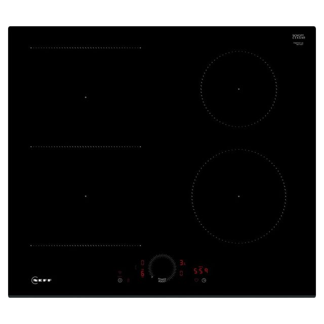 Neff 60cm N70 Frameless CombiZone Induction Hob T56FHS1L0 Black