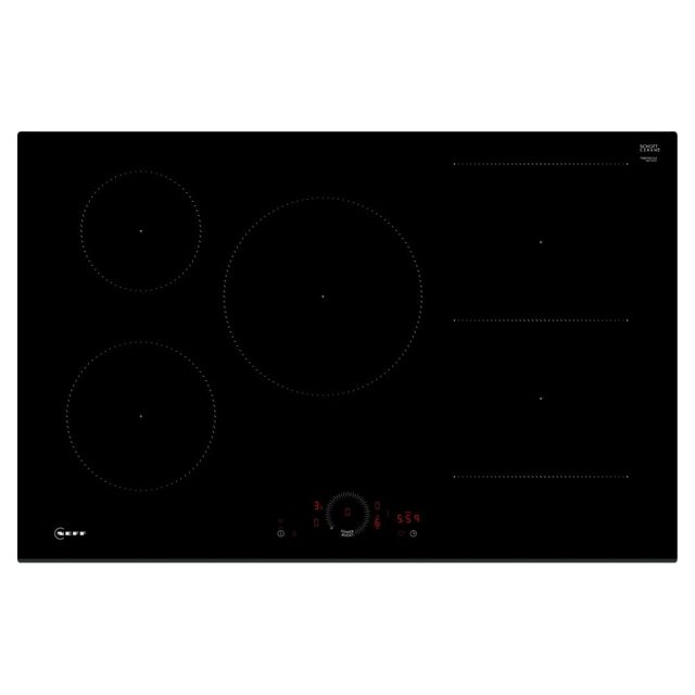 Neff 80cm N70 Frameless CombiZone Induction Hob T58FHW1L0 Black