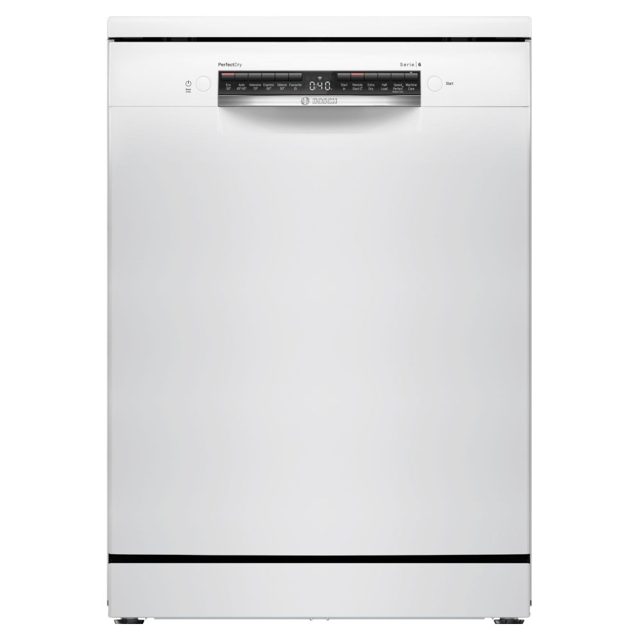 Bosch 60cm Series 6 Freestanding Dishwasher SMS6ZCW10G White