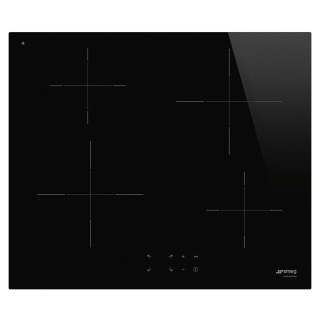 Smeg 60cm 4 Zone Induction Hob 13A supply SI2641DUK Black