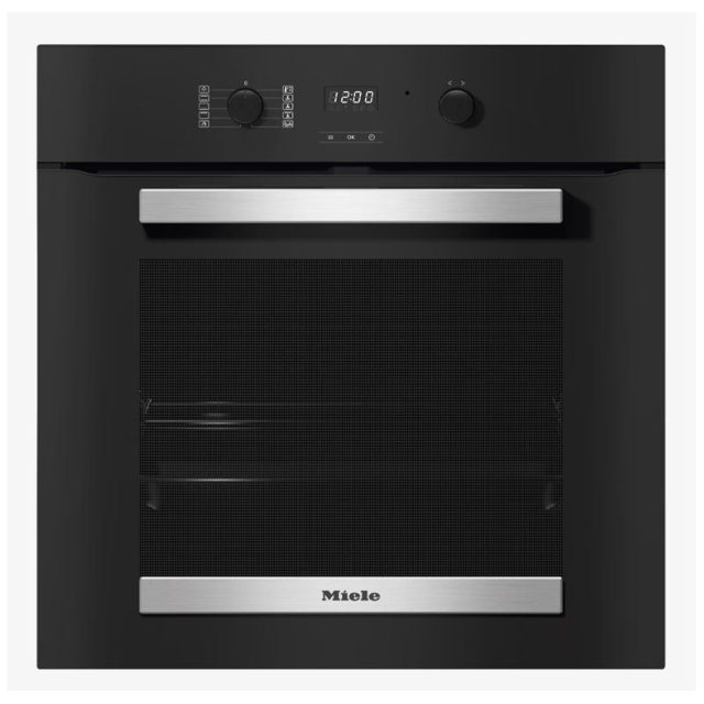 Miele ContourLine Pyrolytic Built In Single Oven H2455BP Black