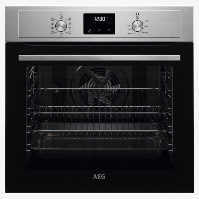 AEG Series 3000 Multifunction Single Oven BEX33501EM Stainless Steel