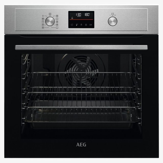 AEG Series 6000 Pyrolytic Multifunction Single Oven BPX53506EM Stainless Steel