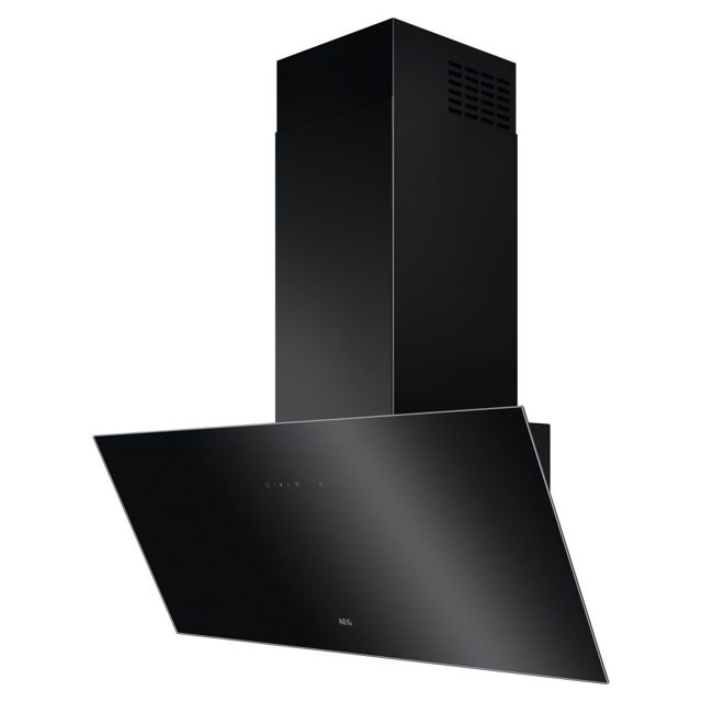 AEG 90cm Series 7000 Angled Chimney Hood DVX5961HB Black