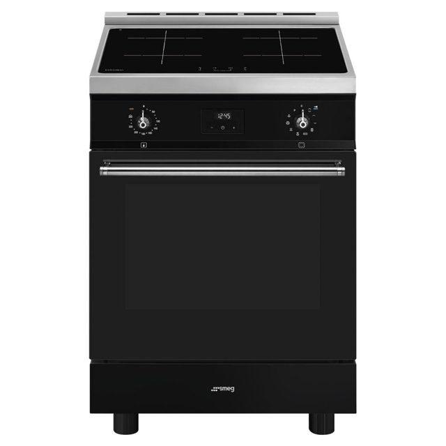 Smeg 60cm Freestanding Pyrolytic Induction Cooker C6IPBLT2 Black