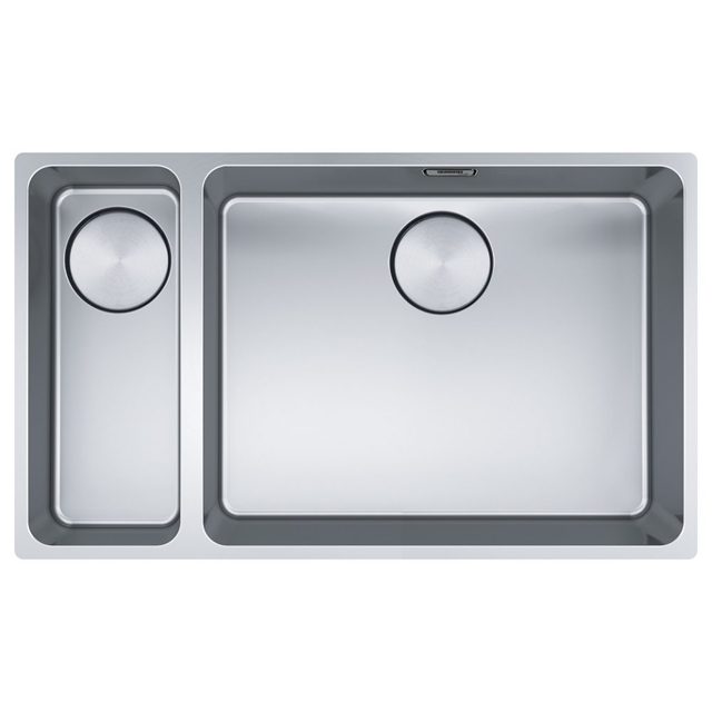Franke Mythos Bowl 1.5 Bowl Undermount Sink Left Hand Small Bowl 122.0606.920 Stainless Steel