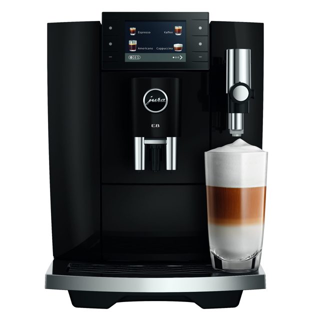 Jura E8 Freestanding Fully Automatic Bean To Cup Coffee Machine 15842 Piano Black