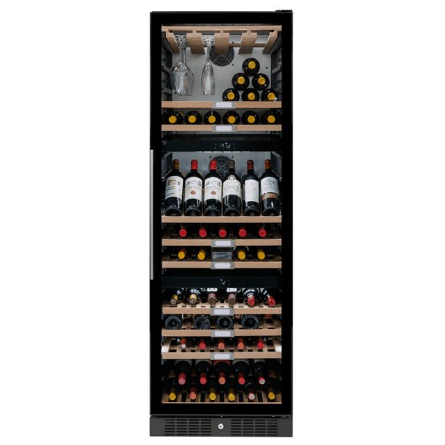 Caple 60cm Freestanding Triple Zone Wine Cooler WF1553BG Black